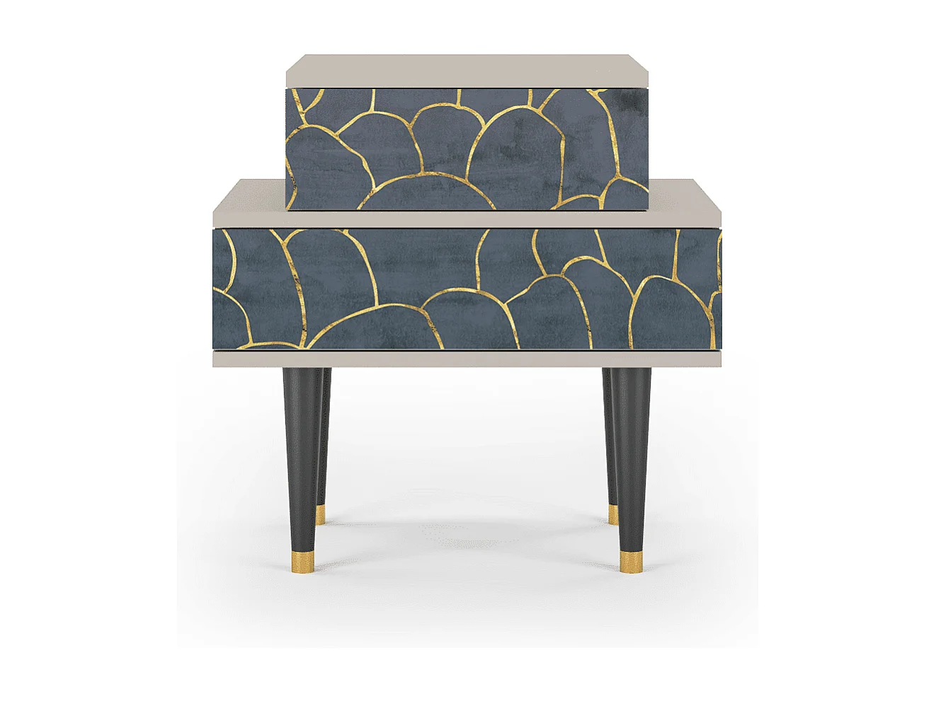 Table de nuit - 58х58х41 cm - NS1 - Blue Lagoon, Sable