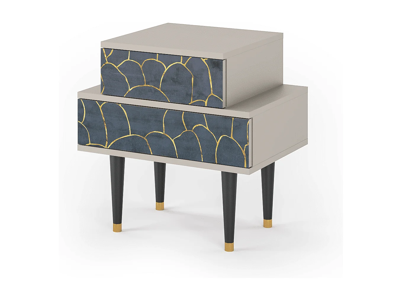 Table de nuit - 58х58х41 cm - NS1 - Blue Lagoon, Sable