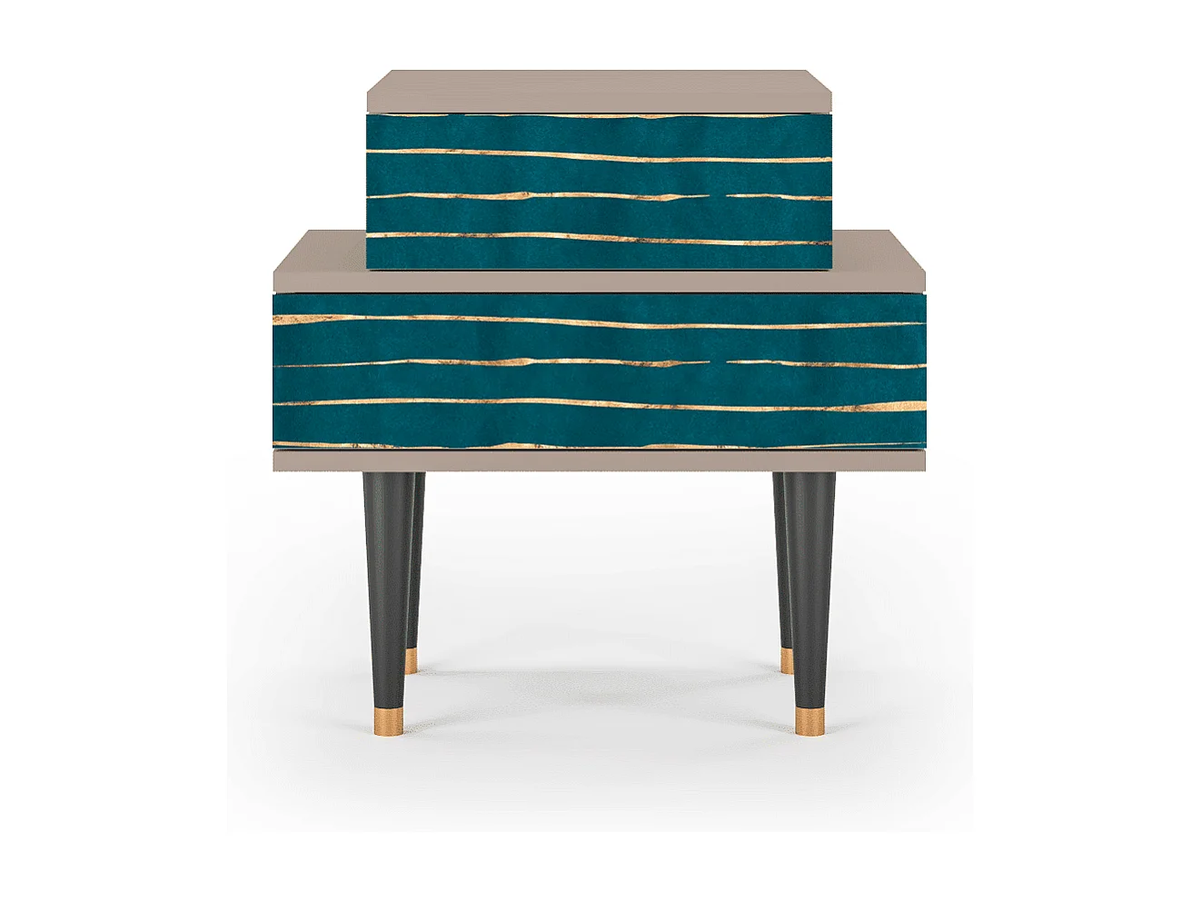 Criado-mudo - 58х58х41 cm - NS1 - Ocean Drive, Latte