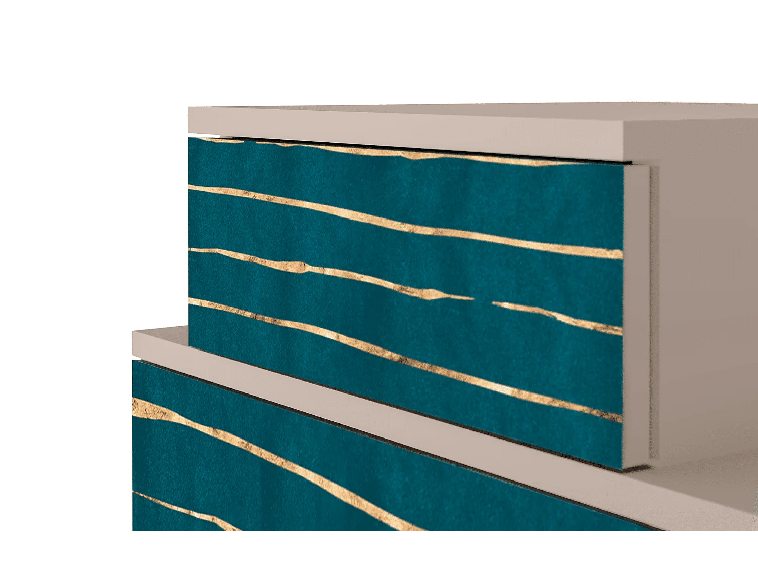 Table de nuit - 58х58х41 cm - NS1 - Ocean Drive, Latte