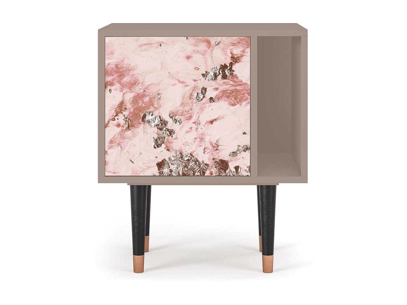 Table de nuit - 57х69х48 cm - S2 - Cotton Candy, Latte