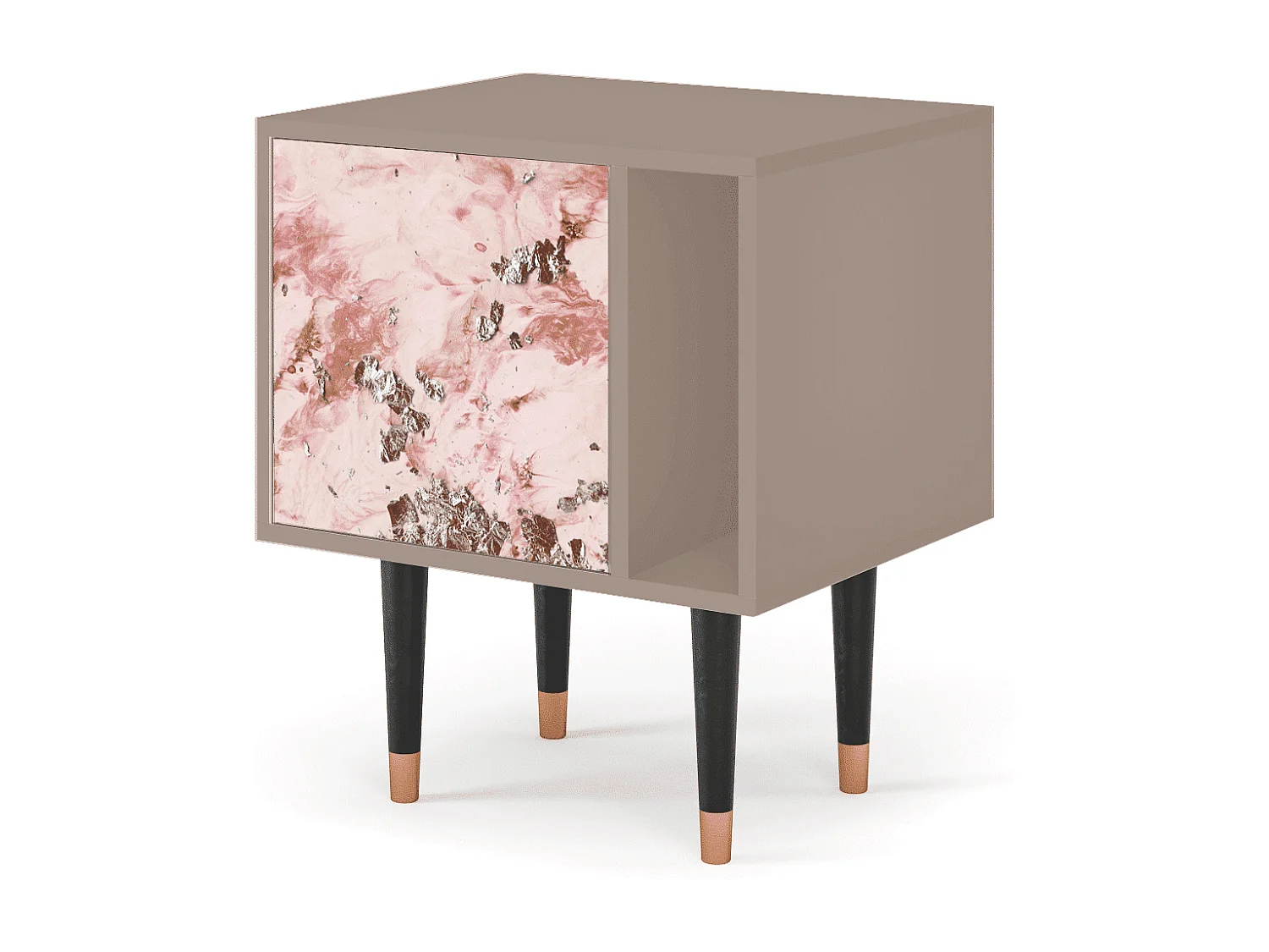 Table de nuit - 57х69х48 cm - S2 - Cotton Candy, Latte