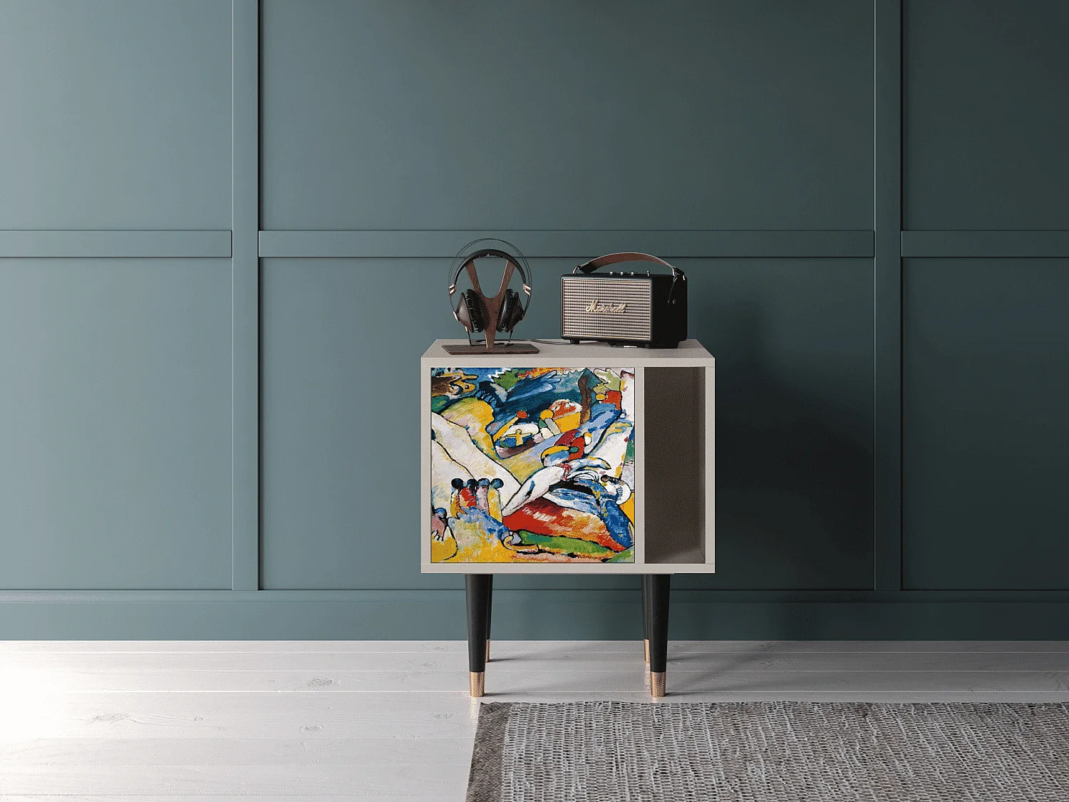 Nachtkastje - 57х69х48 cm - S2 - Improvisation 26  , Zand