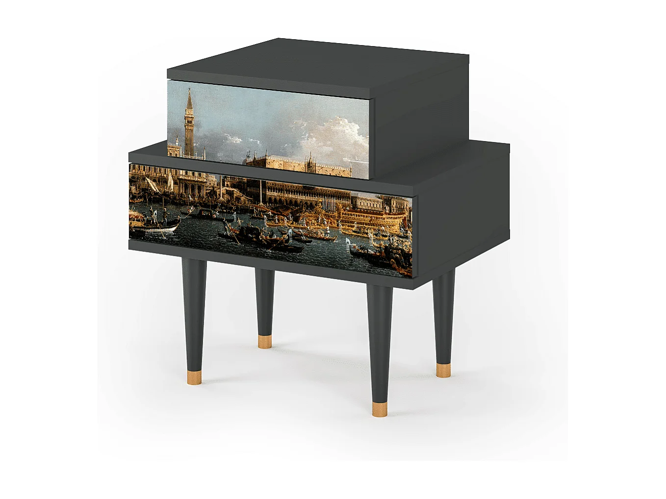 Nachttisch - 58х58х41 cm - NS1 - The Bucintoro, Anthrazit