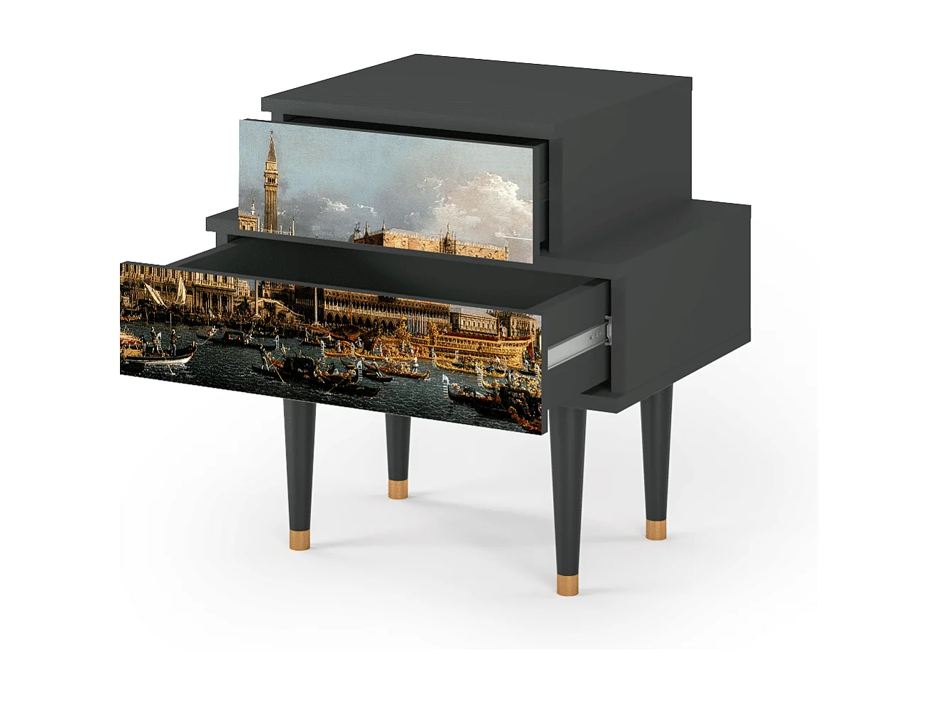 Criado-mudo - 58х58х41 cm - NS1 - The Bucintoro, Antracite