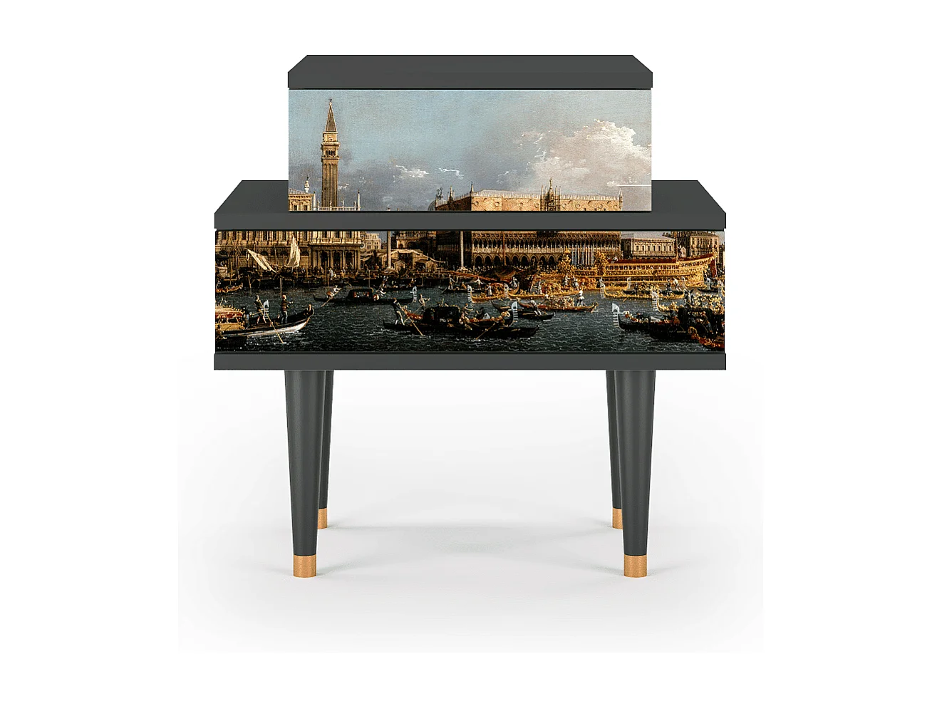 Nachtkastje - 58х58х41 cm - NS1 - The Bucintoro, Antraciet