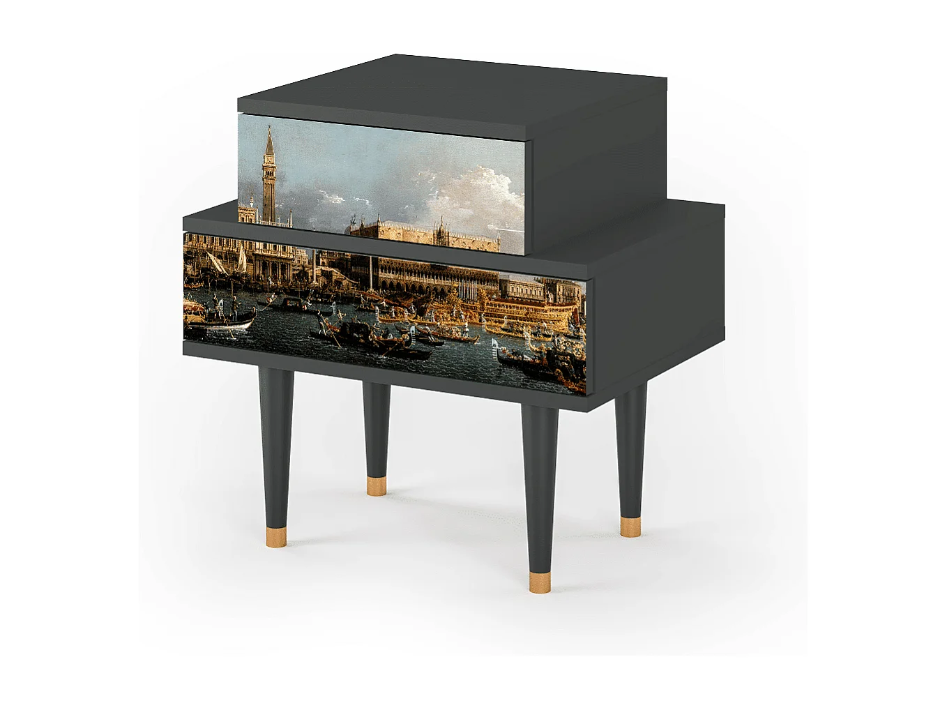 Nachtkastje - 58х58х41 cm - NS1 - The Bucintoro, Antraciet