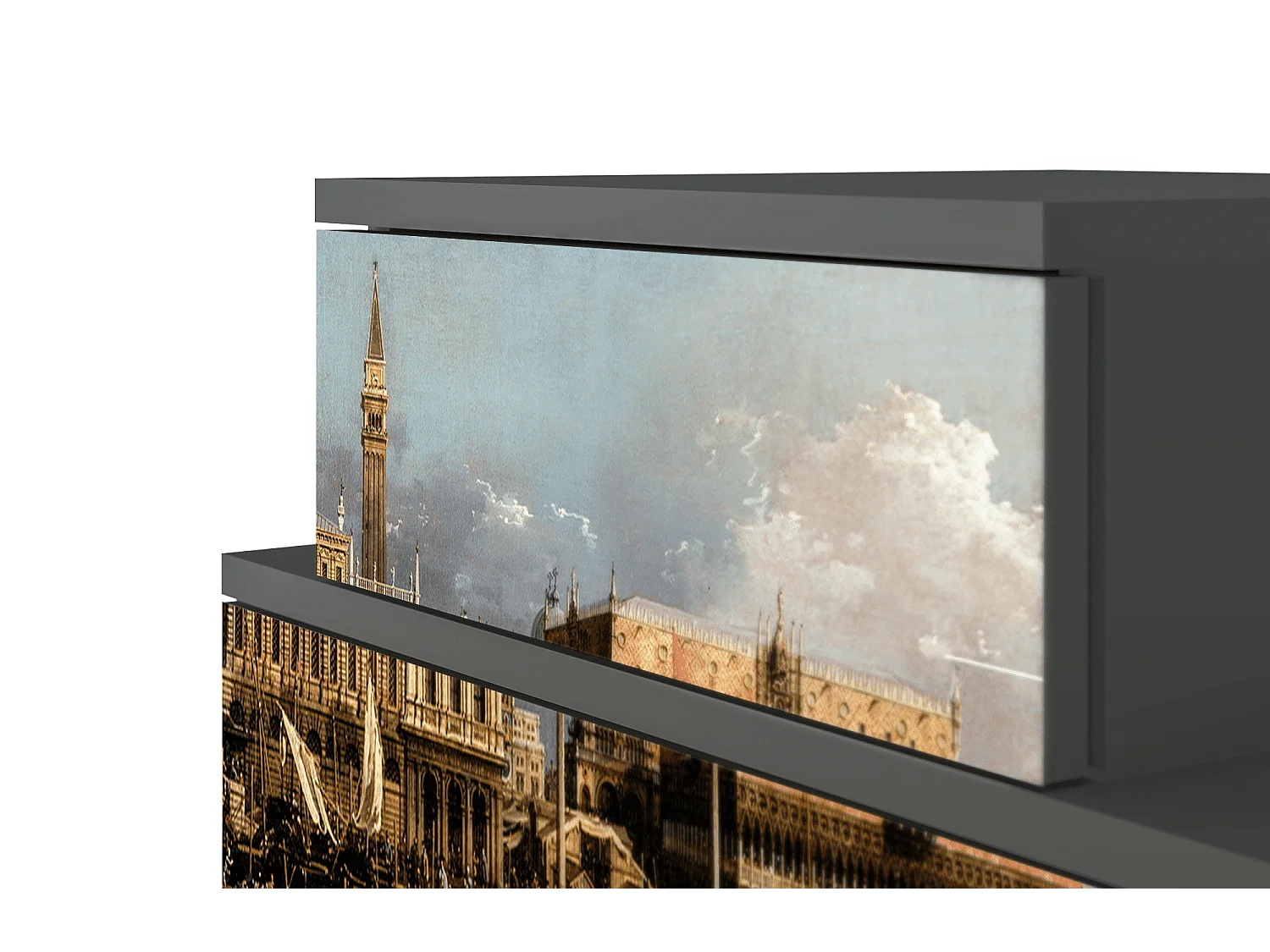 Nachtkastje - 58х58х41 cm - NS1 - The Bucintoro, Antraciet