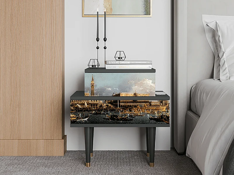 Comodino - 58х58х41 cm - NS1 - The Bucintoro, Antracite