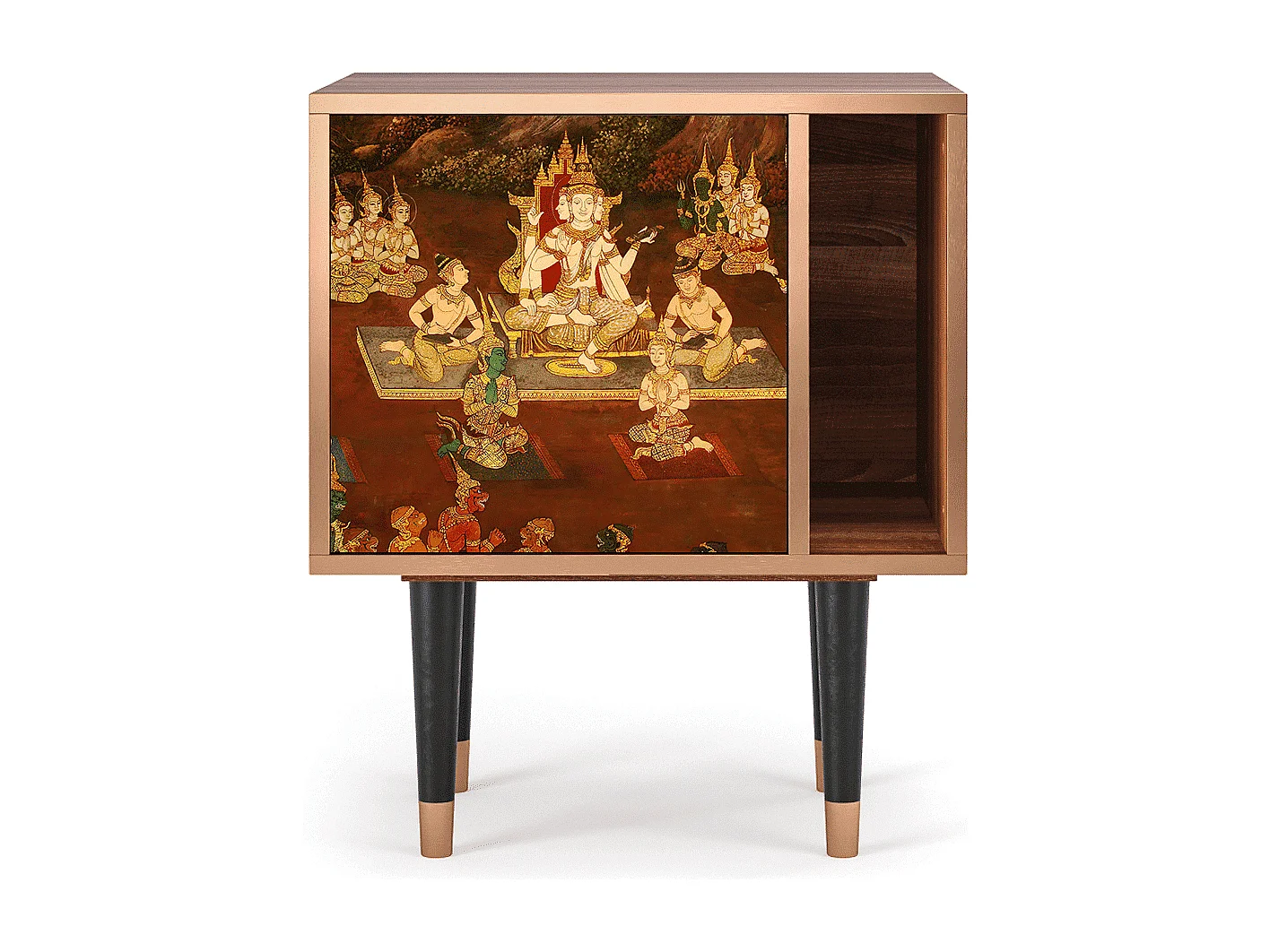 Stolik nocny - 57х69х48 cm - S2 - Malyavan, Orzech