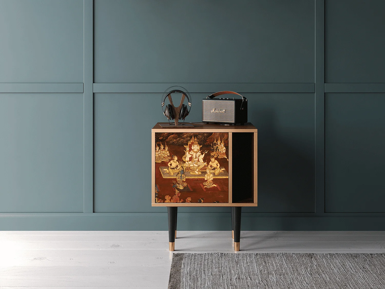 Table de nuit - 57х69х48 cm - S2 - Malyavan, Noyer