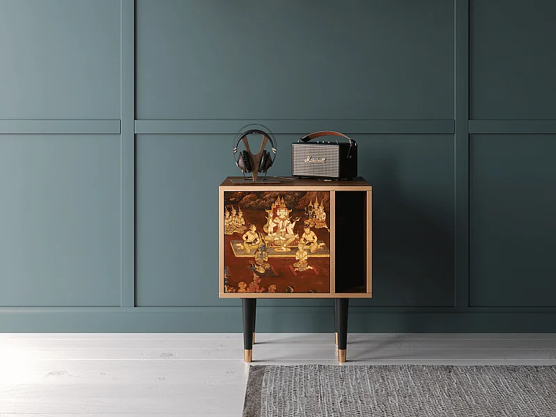 Stolik nocny - 57х69х48 cm - S2 - Malyavan, Orzech