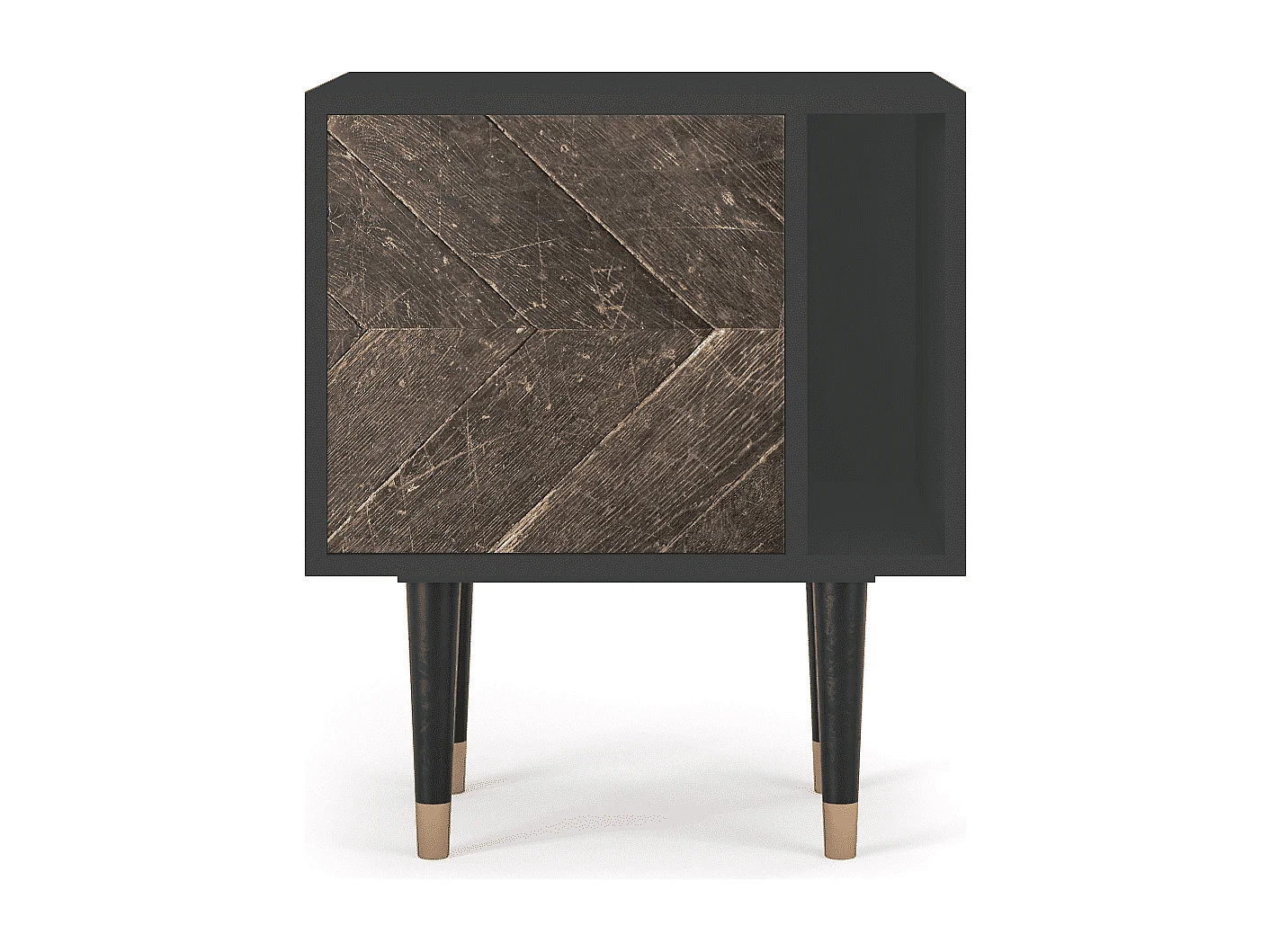 Table de nuit - 57х69х48 cm - S2 - Wise Tree, Anthracite