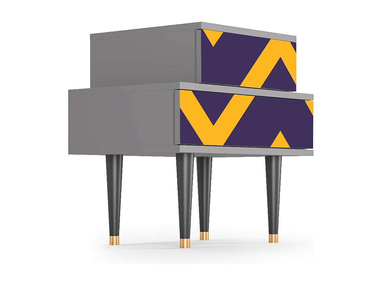 Nachttisch - 58х58х41 cm - NS1 - The Brightest Way, Grau