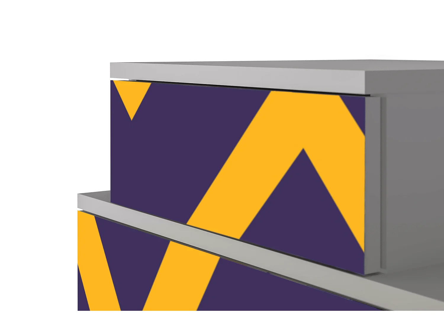 Nachttisch - 58х58х41 cm - NS1 - The Brightest Way, Grau