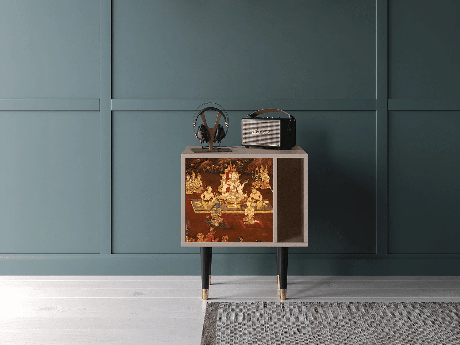 Table de nuit - 57х69х48 cm - S2 - Malyavan, Latte