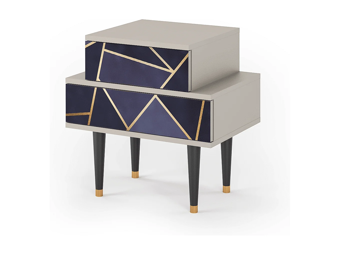 Comodino - 58х58х41 cm - NS1 - The Amethyst, Sabbia