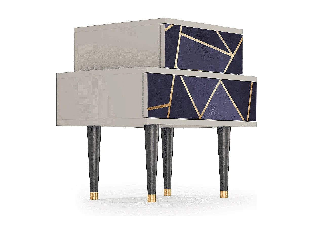 Comodino - 58х58х41 cm - NS1 - The Amethyst, Sabbia