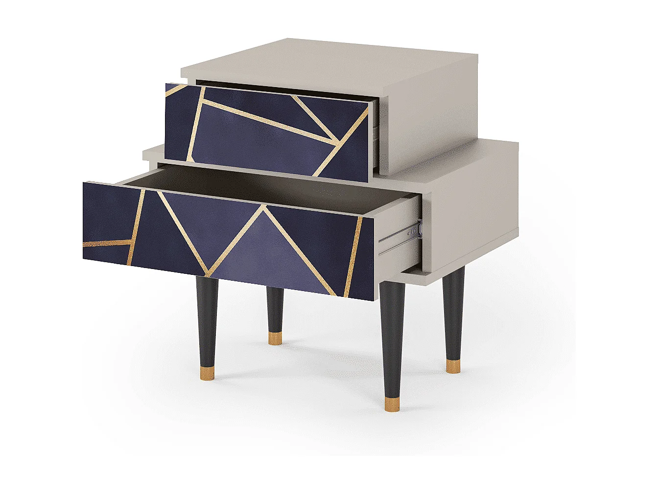 Comodino - 58х58х41 cm - NS1 - The Amethyst, Sabbia