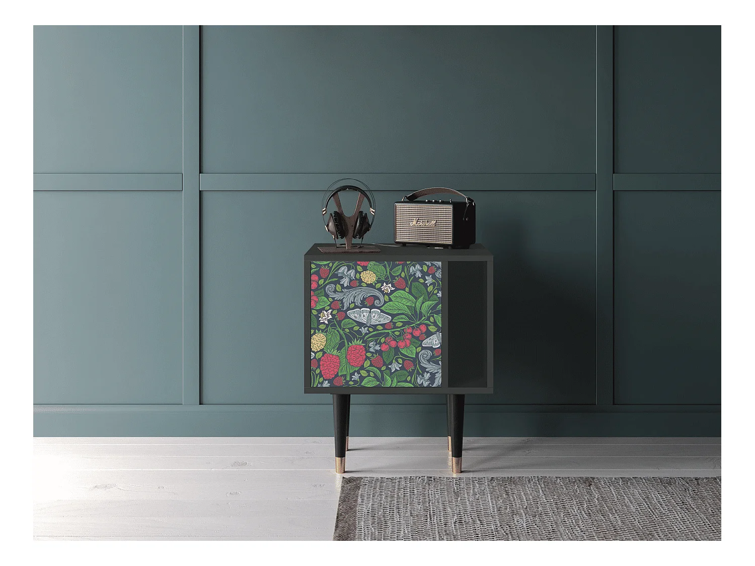 Nachttisch - 57х69х48 cm - S2 - Alice in Wonderland, Anthrazit