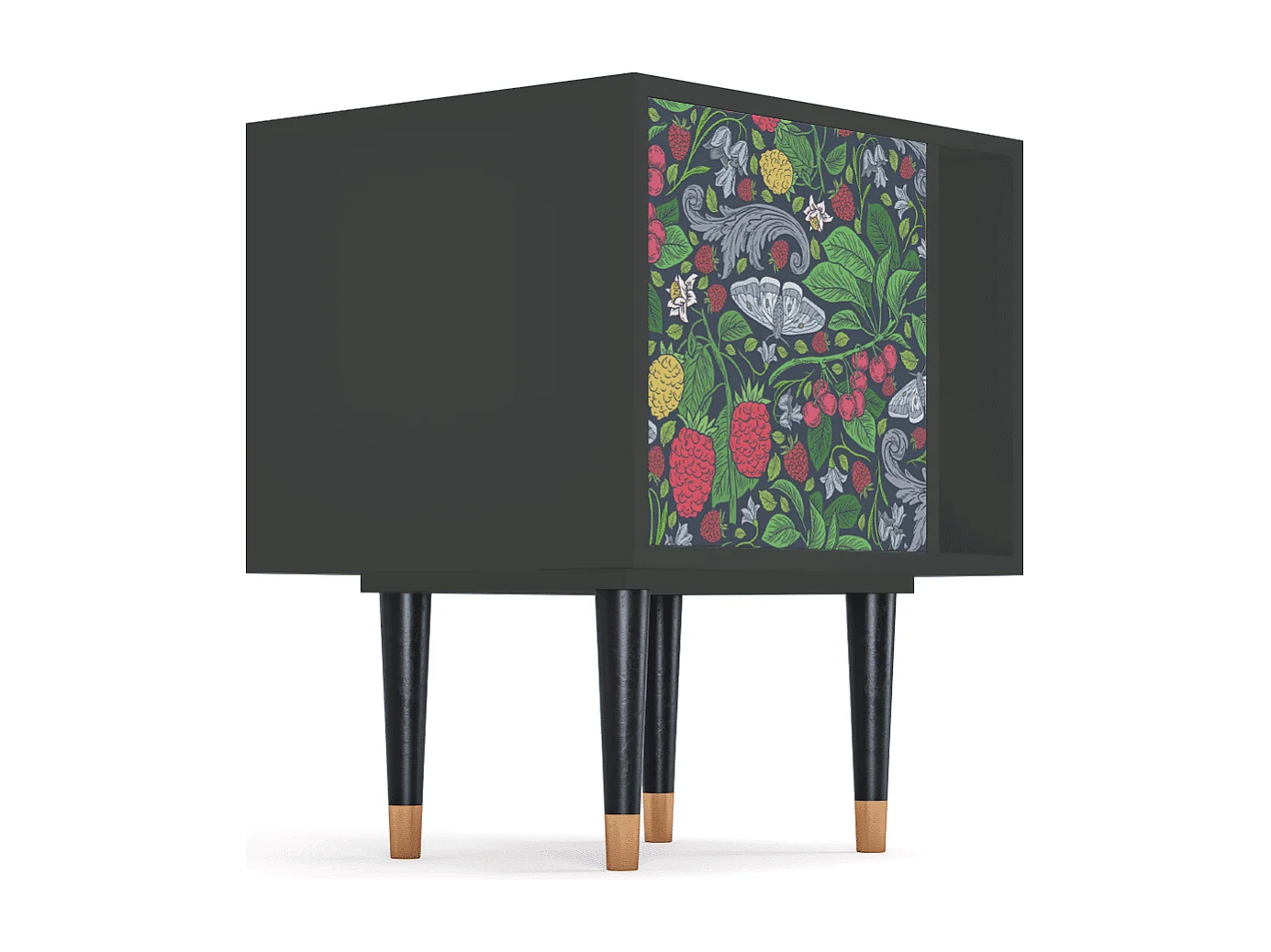 Nachtkastje - 57х69х48 cm - S2 - Alice in Wonderland, Antraciet