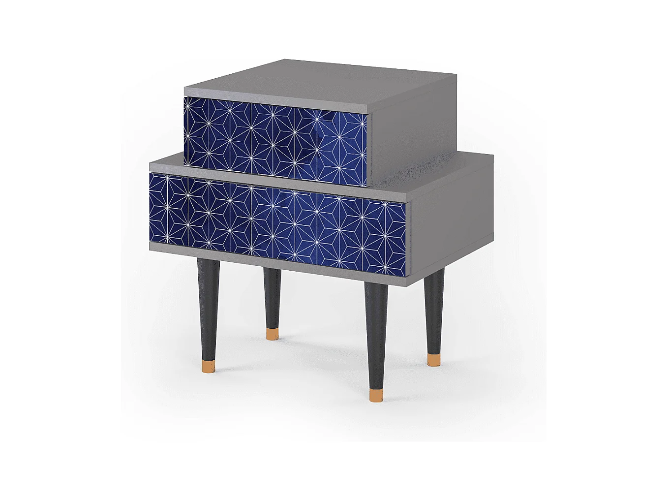 Nachttisch - 58х58х41 cm - NS1 - Milky Way, Grau