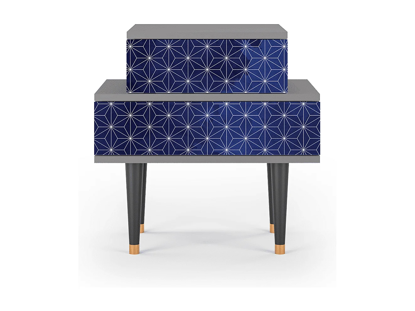 Nachtkastje - 58х58х41 cm - NS1 - Milky Way, Grijs