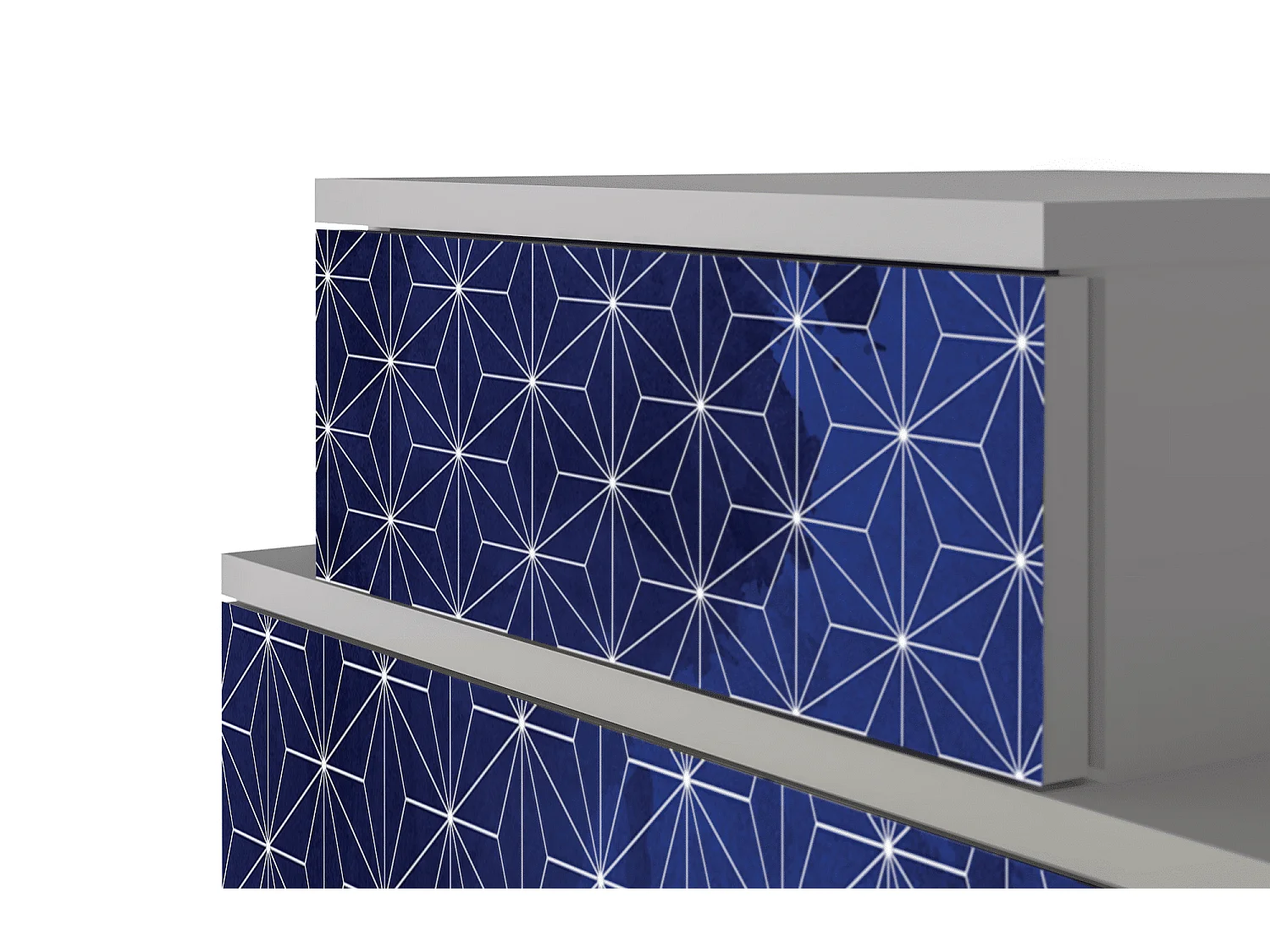 Nachtkastje - 58х58х41 cm - NS1 - Milky Way, Grijs