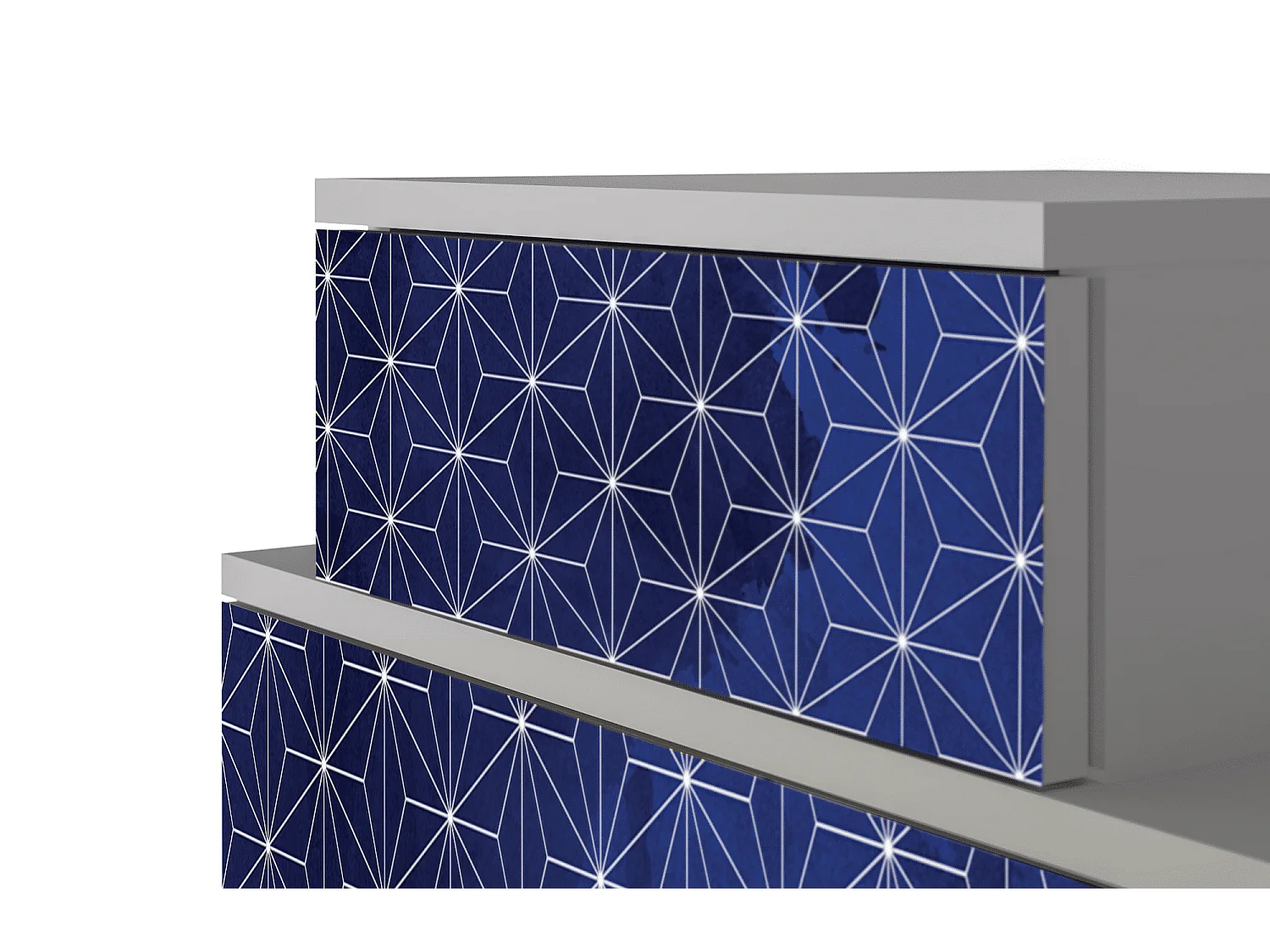 Table de nuit - 58х58х41 cm - NS1 - Milky Way, Gris