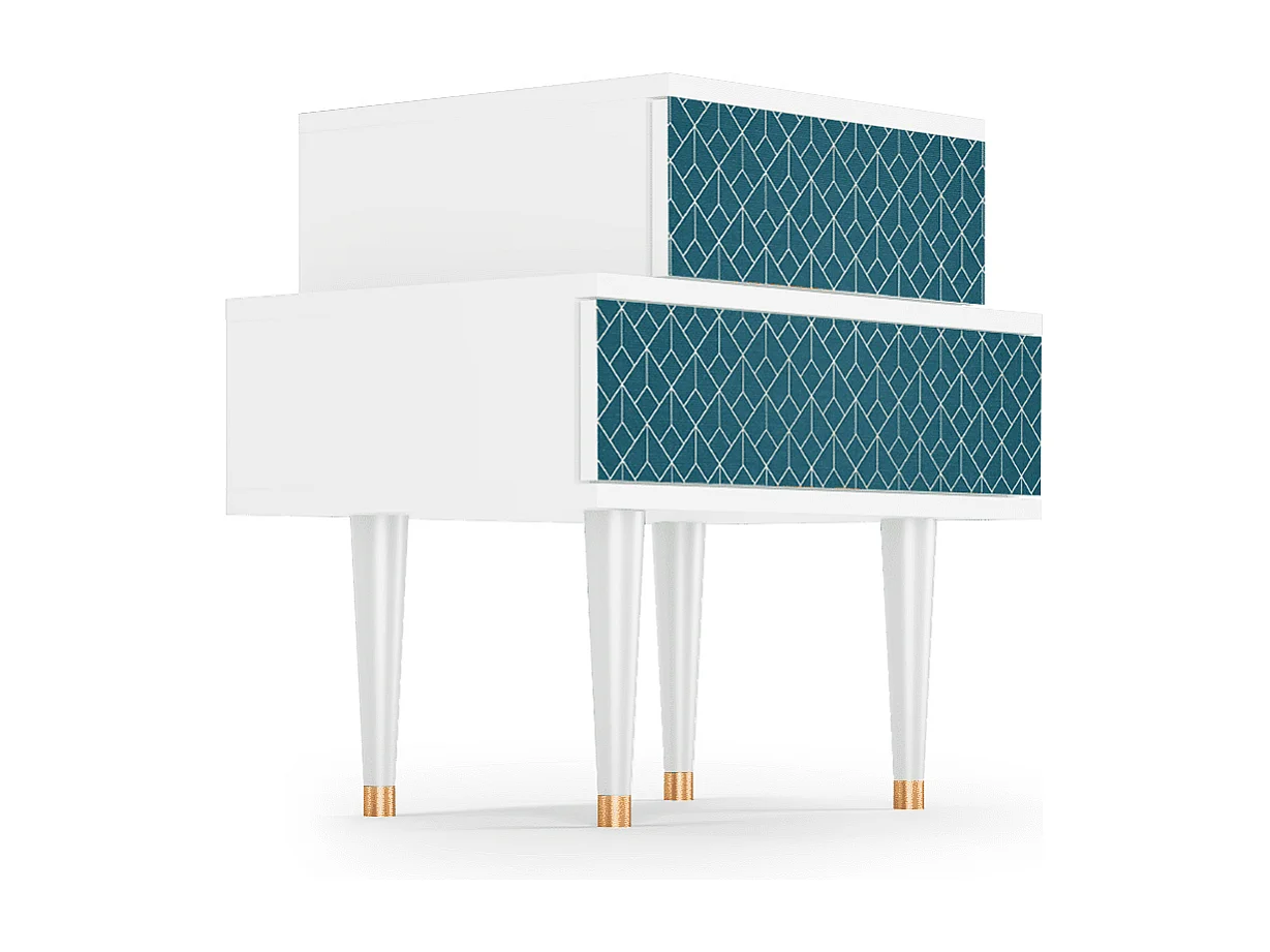 Nachtkastje - 58х58х41 cm - NS1 - Porto Mood, Wit