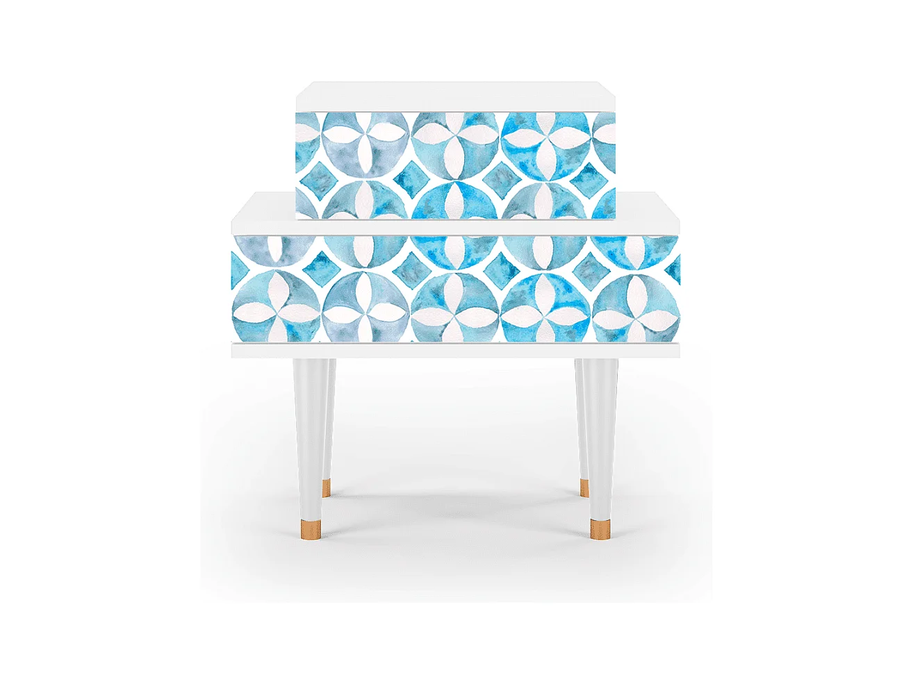 Table de nuit - 58х58х41 cm - NS1 - Porto Mood, Blanc