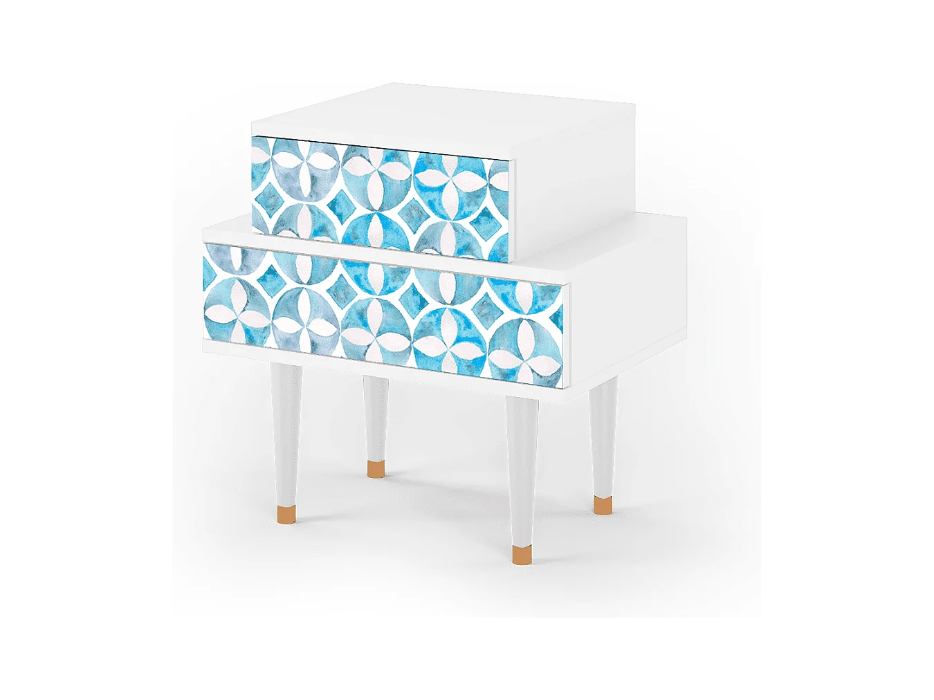 Table de nuit - 58х58х41 cm - NS1 - Porto Mood, Blanc