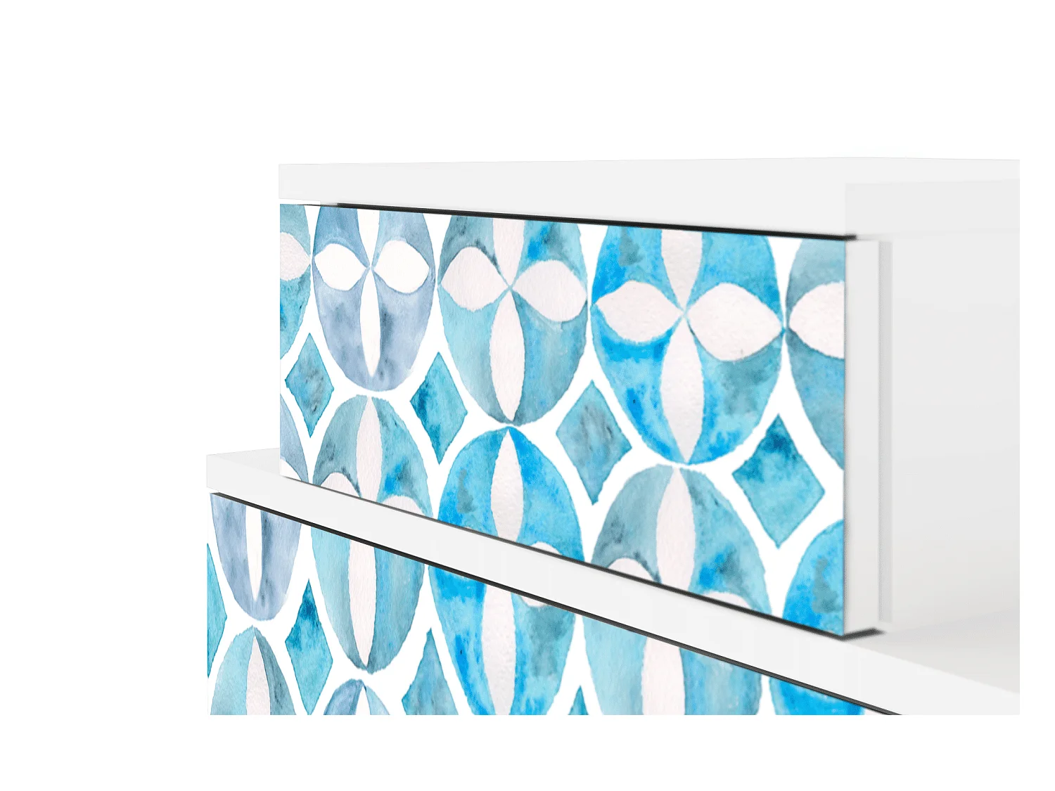 Table de nuit - 58х58х41 cm - NS1 - Porto Mood, Blanc