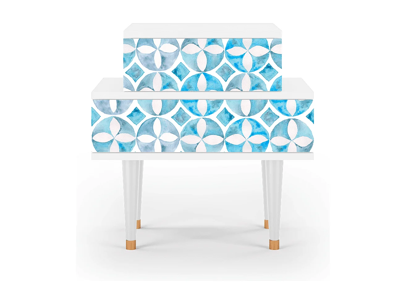 Table de nuit - 58х58х41 cm - NS1 - Porto Mood, Blanc