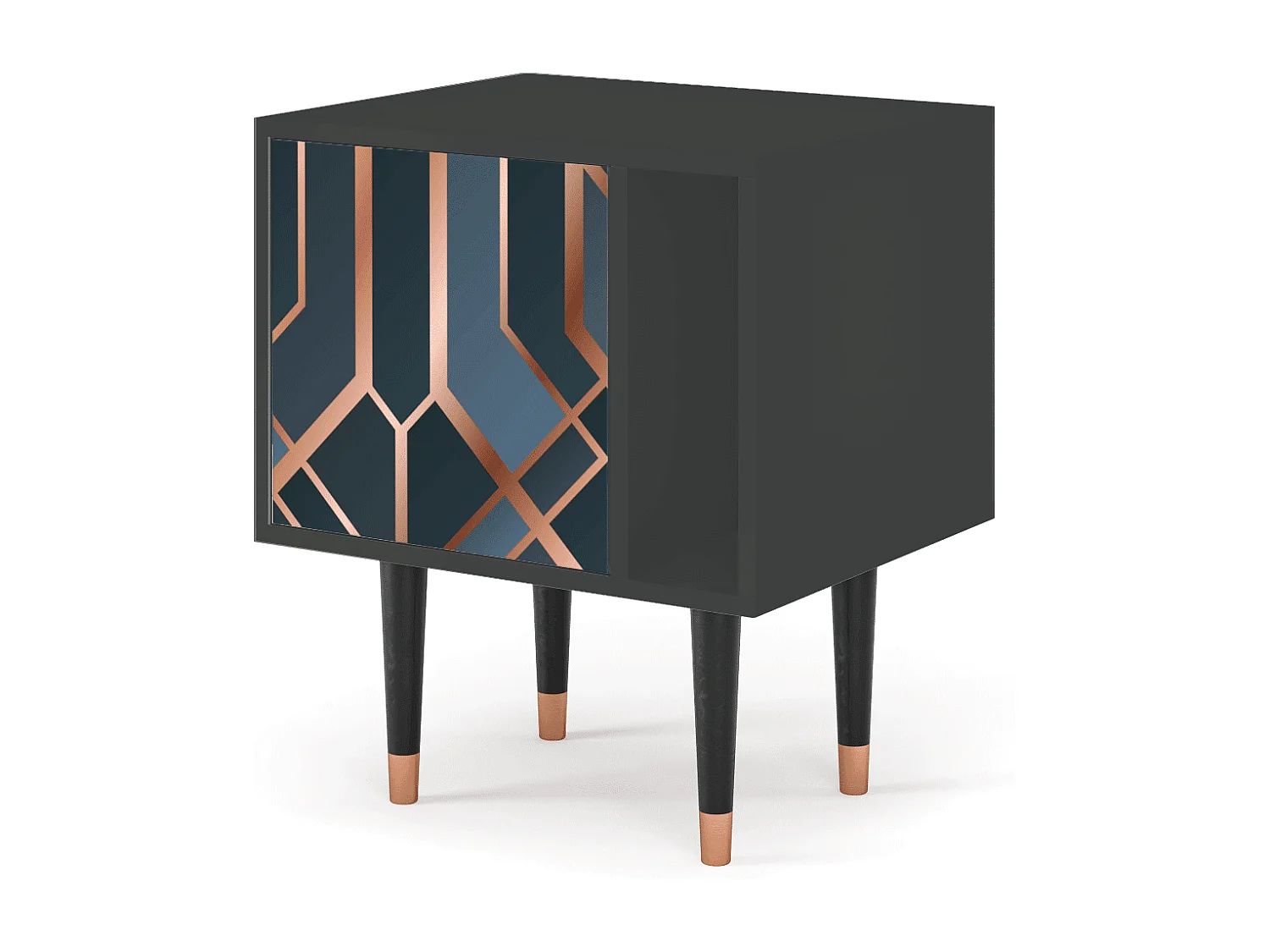 Table de nuit - 57х69х48 cm - S2 - Ashy 1920', Anthracite