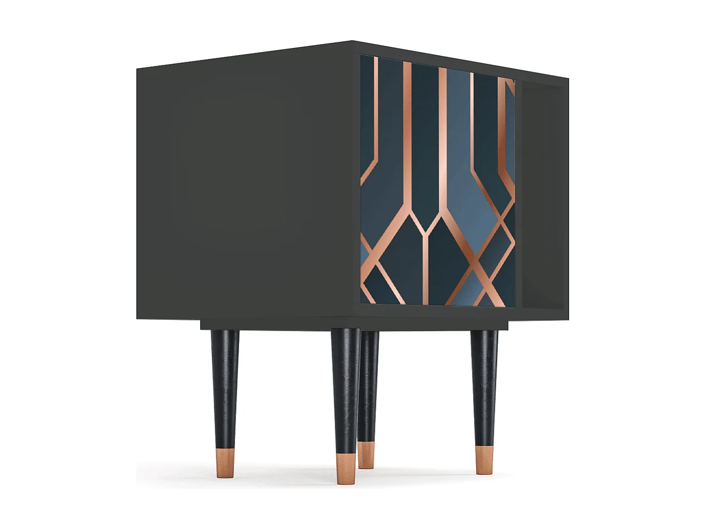 Table de nuit - 57х69х48 cm - S2 - Ashy 1920', Anthracite