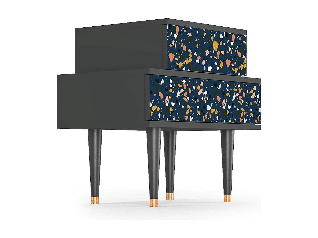 Stolik nocny - 58х58х41 cm - NS1 - Night Sky Langhterns, Antracyt