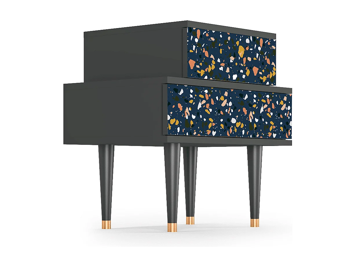 Table de nuit - 58х58х41 cm - NS1 - Night Sky Langhterns, Anthracite