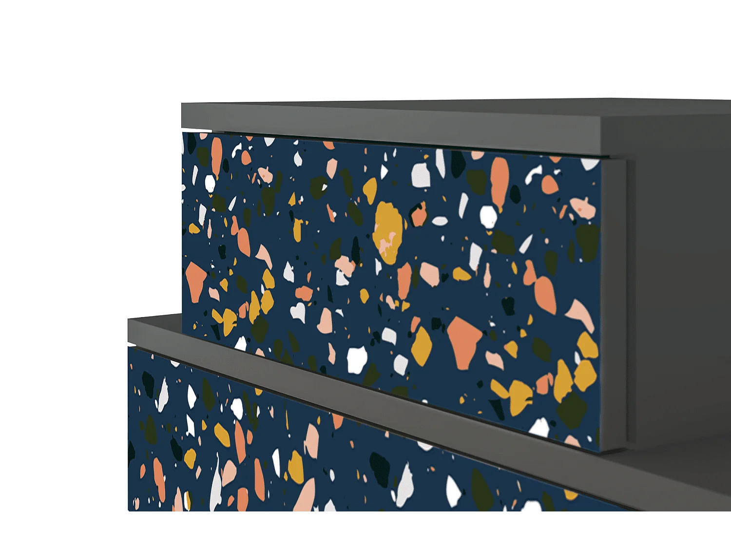 Table de nuit - 58х58х41 cm - NS1 - Night Sky Langhterns, Anthracite