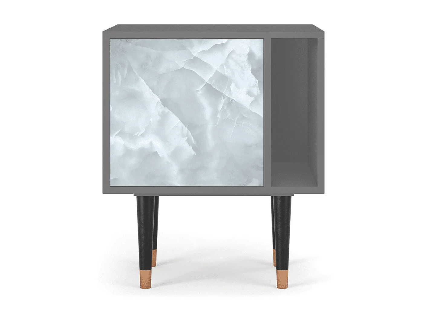 Nachtkastje - 57х69х48 cm - S2 - The Onyx, Grijs