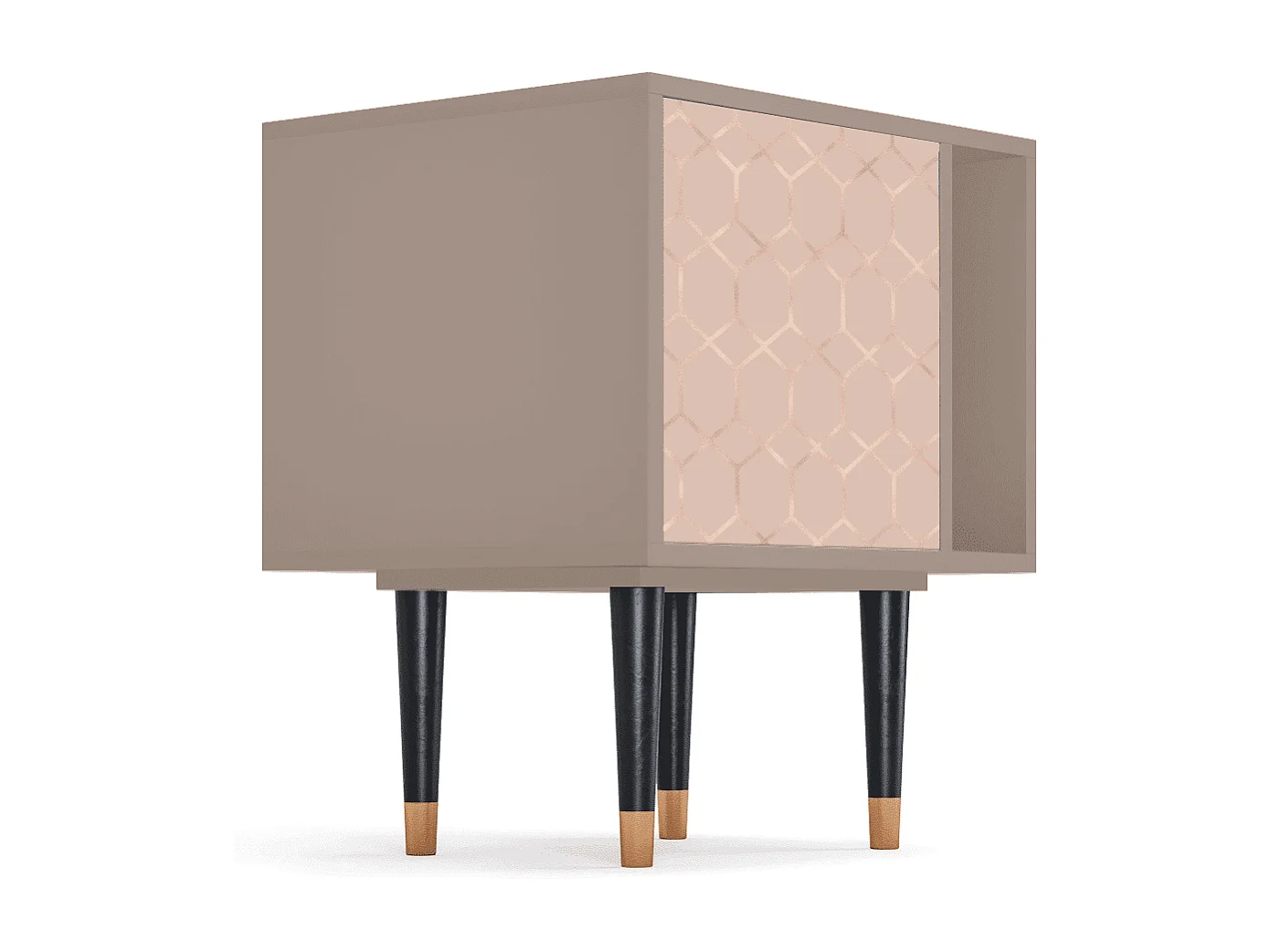 Table de nuit - 57х69х48 cm - S2 - Rose Honeycomb, Latte