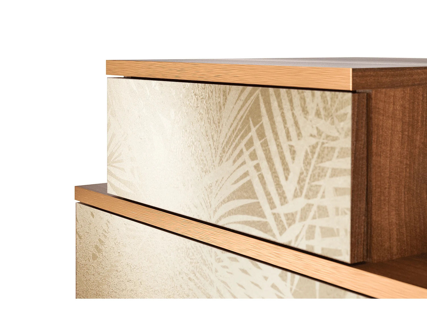 Stolik nocny - 58х58х41 cm - NS1 - Plant of the Dessert, Orzech