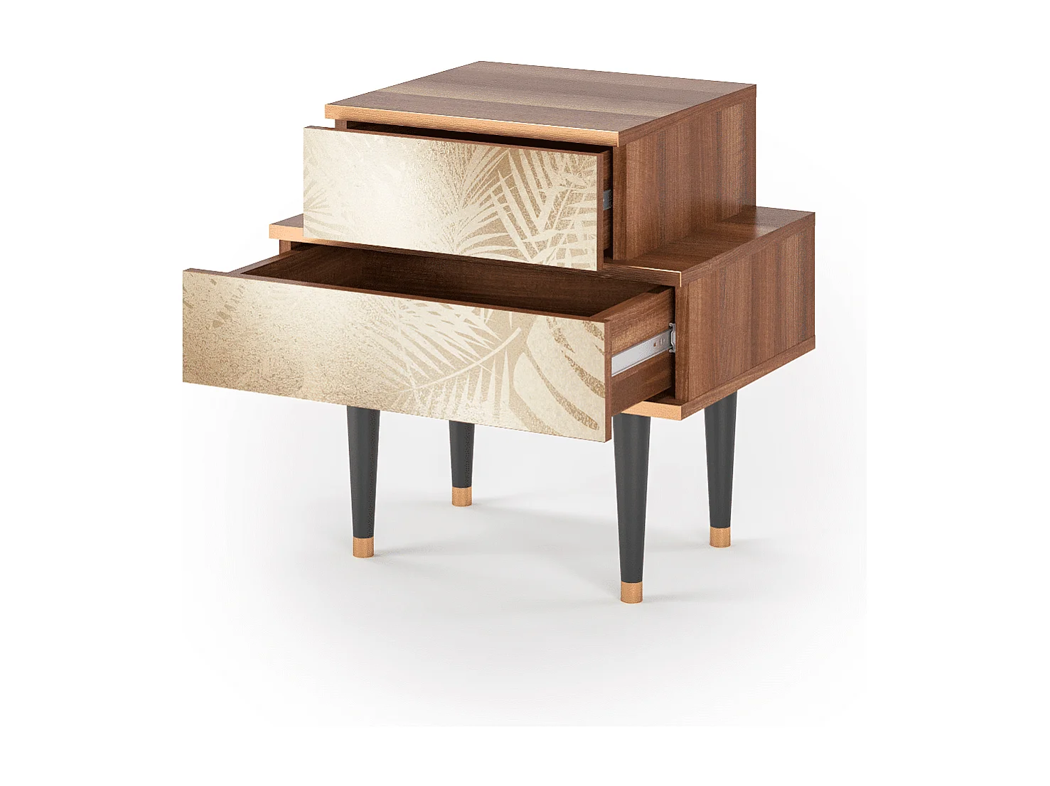 Table de nuit - 58х58х41 cm - NS1 - Plant of the Dessert, Noyer