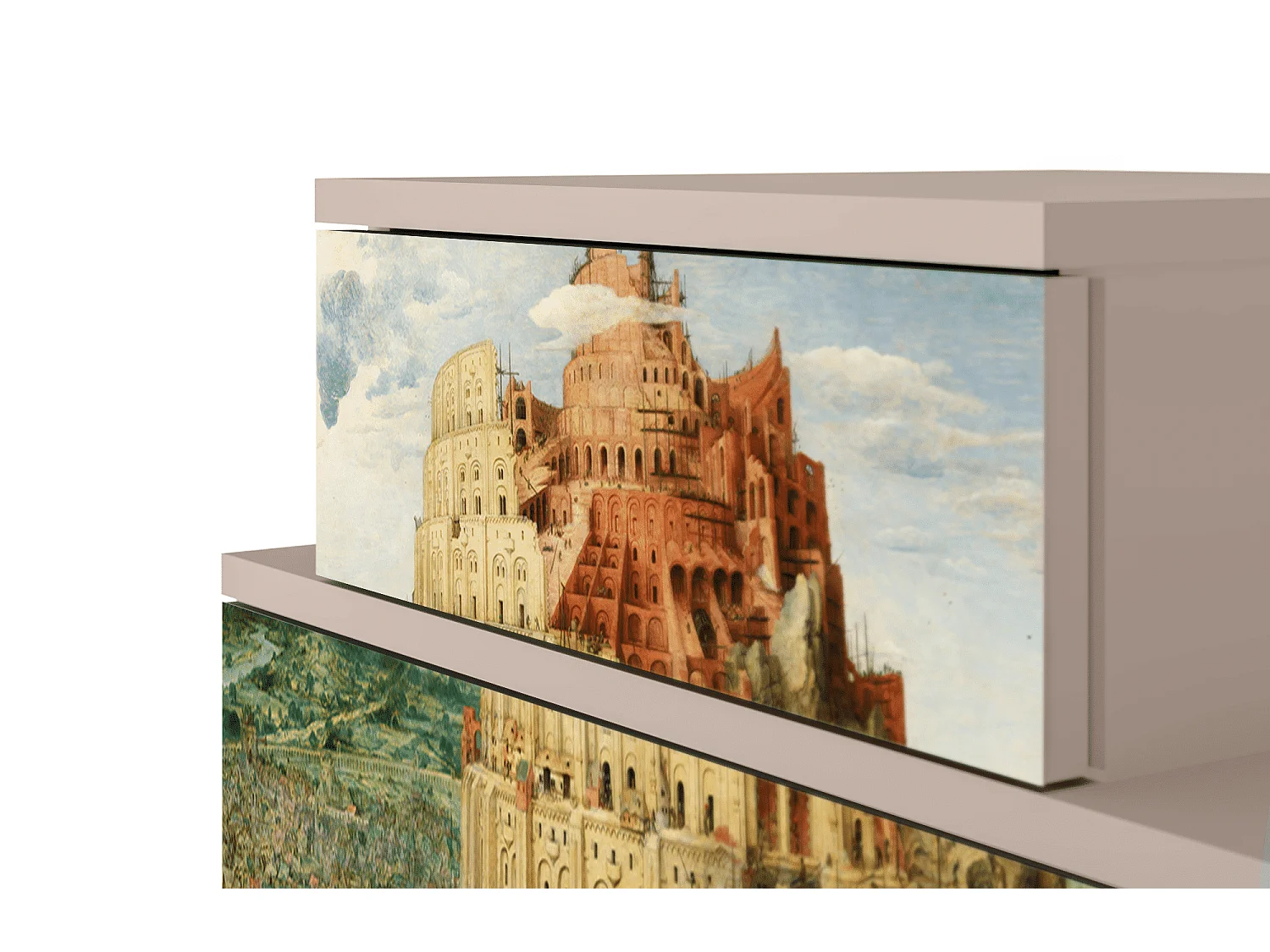 Criado-mudo - 58х58х41 cm - NS1 - Elder The Tower, Latte