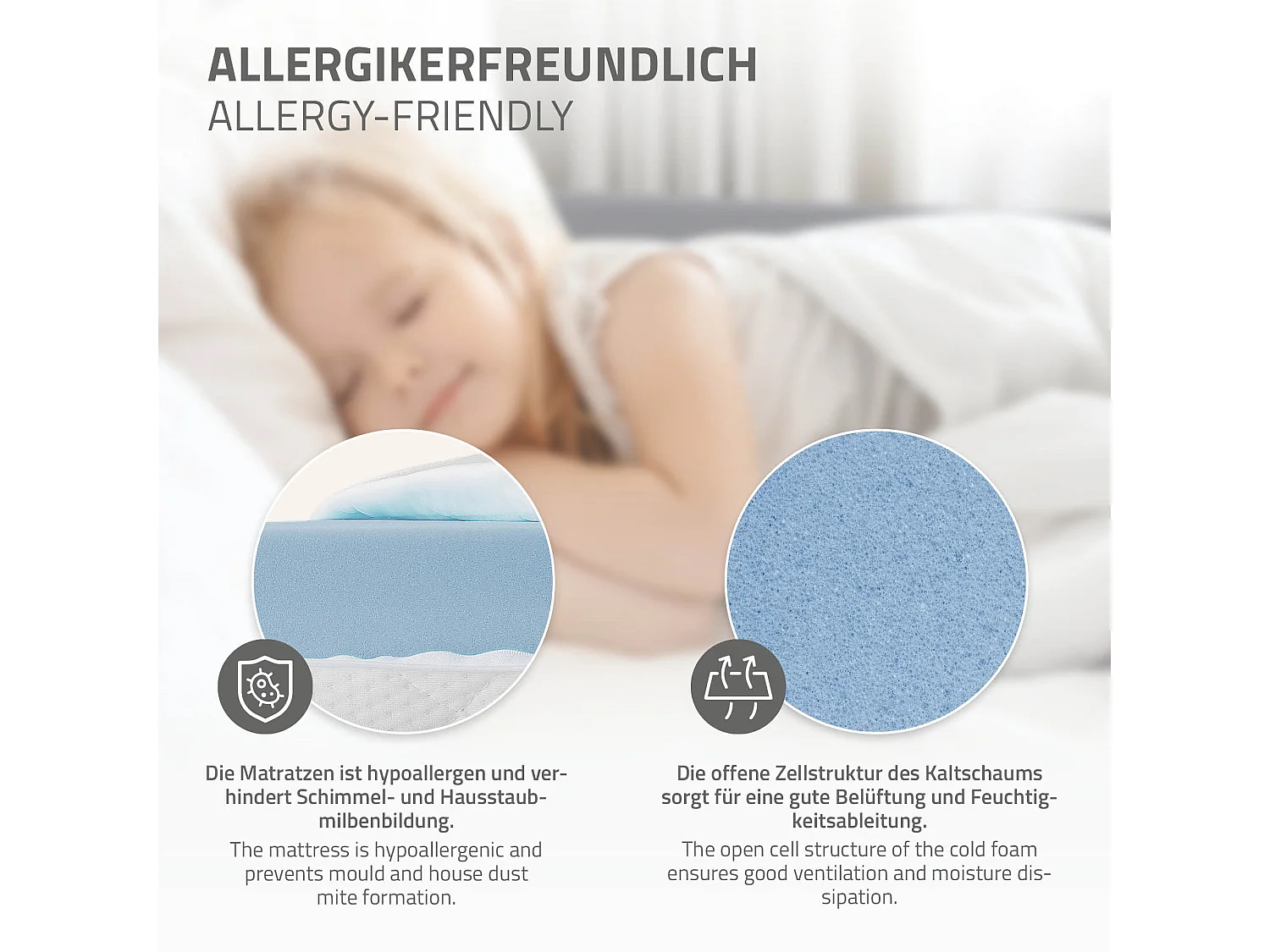 Lit d'enfants Tipi 90x200 cm gris clair style indien cadre bois de pin massif avec matelas H:10cm hypoallergénique housse amovible et sommier à lattes