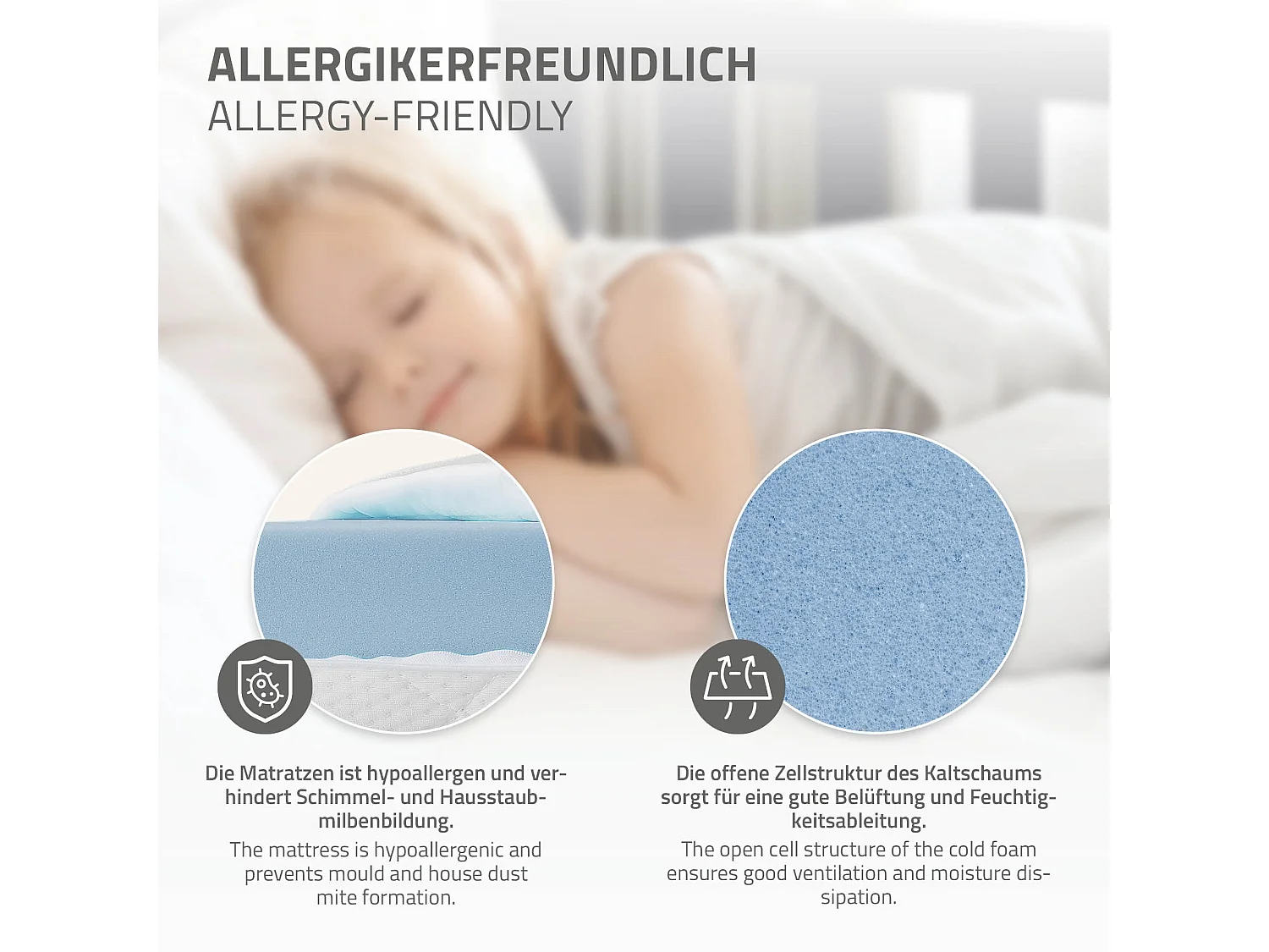 Lit d'enfants 80x160 cm gris clair forme de maison en bois de pin massif avec matelas housse amovible sommier à lattes anti-chute pour filles garçons