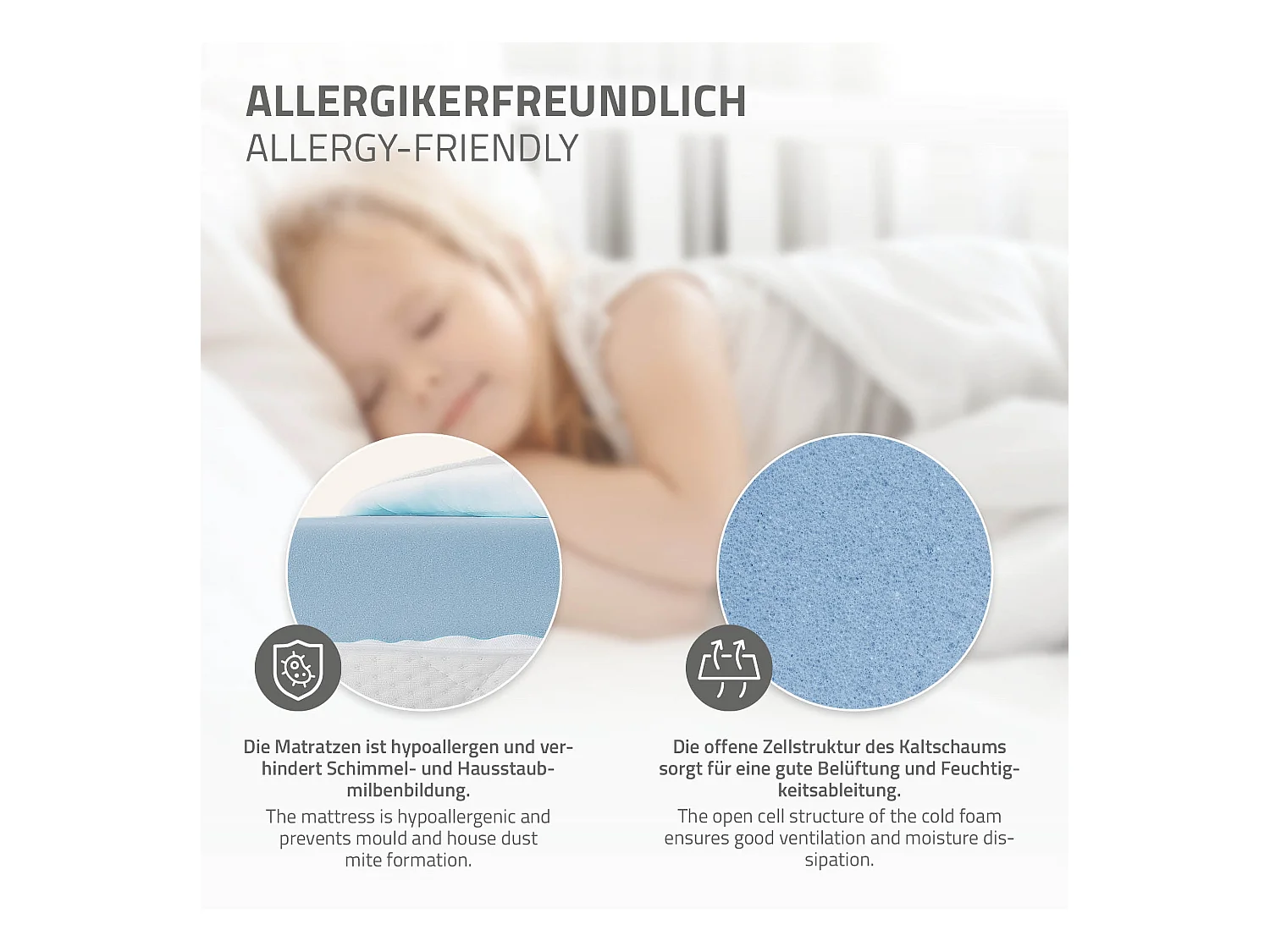 Lit d'enfants 90x200 cm blanc style maison en bois de pin massif avec matelas H:10cm housse amovible sommier protection anti-chute pour filles garçons