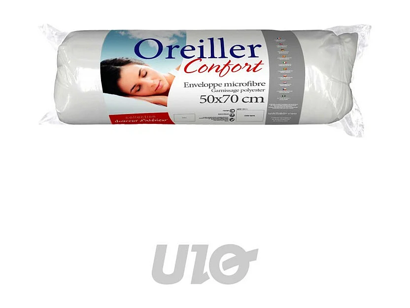 Almohada Confort Blanco 50x70cm Poliéster Lavable en Lavadora