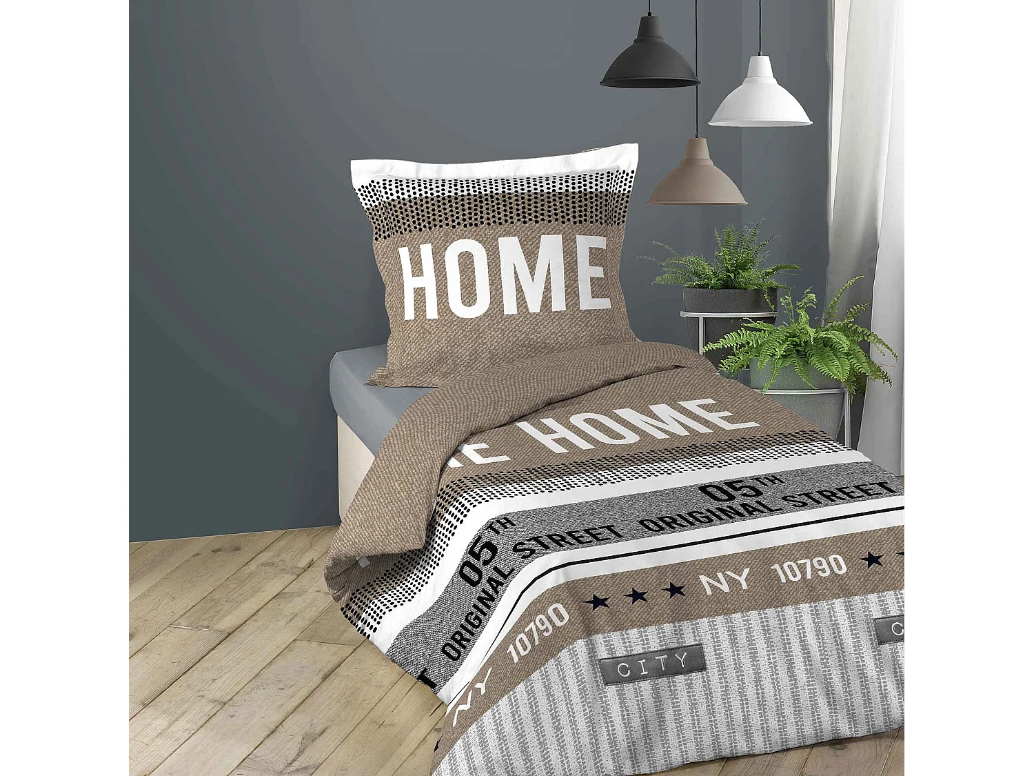 Housse de couette 140x200cm New York 10790