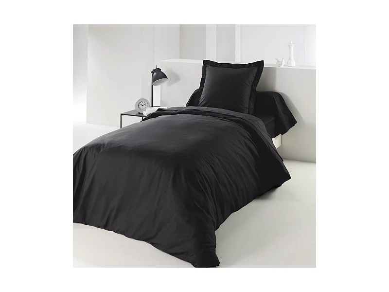 Housse de Couette "Lina" 140x200cm Charbon